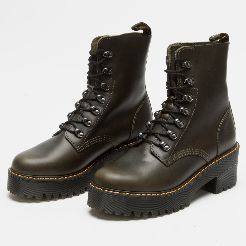 Dr Marten Leona Boot New Orleans (Taupe) Size 5